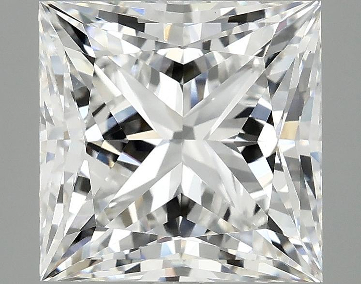 4.1 Carat Princess Shaped Ideal Cut VVS2 IGI Certified Lab Grown Diamond