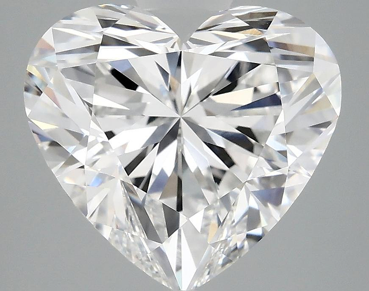4.35 Carat Heart Shaped Ideal Cut VVS2 IGI Certified Lab Grown Diamond