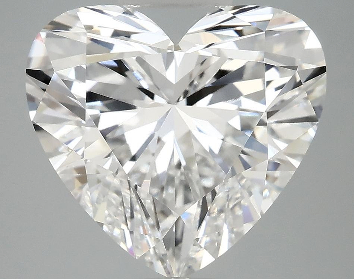 5.1 Carat Heart Shaped Ideal Cut VVS2 IGI Certified Lab Grown Diamond