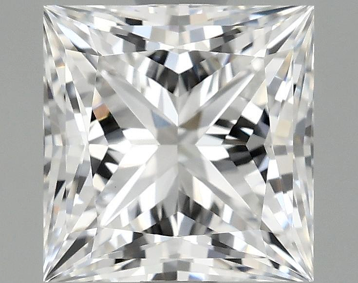 1.59 Carat Princess Shaped Ideal Cut VVS2 IGI Certified Lab Grown Diamond