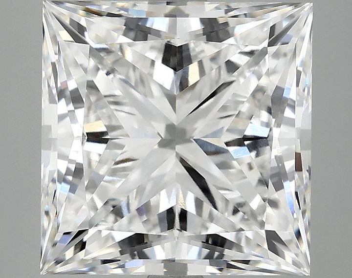 4.94 Carat Princess Shaped Ideal Cut VVS2 IGI Certified Lab Grown Diamond