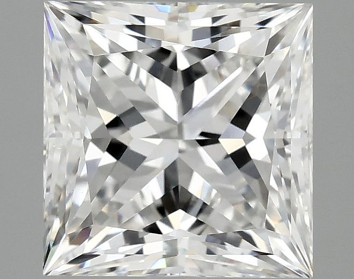2.46 Carat Princess Shaped Ideal Cut VVS2 IGI Certified Lab Grown Diamond
