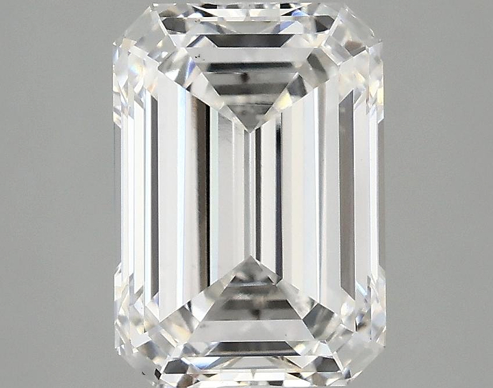 2.87 Carat Emerald Shaped Ideal Cut VS1 IGI Certified Lab Grown Diamond