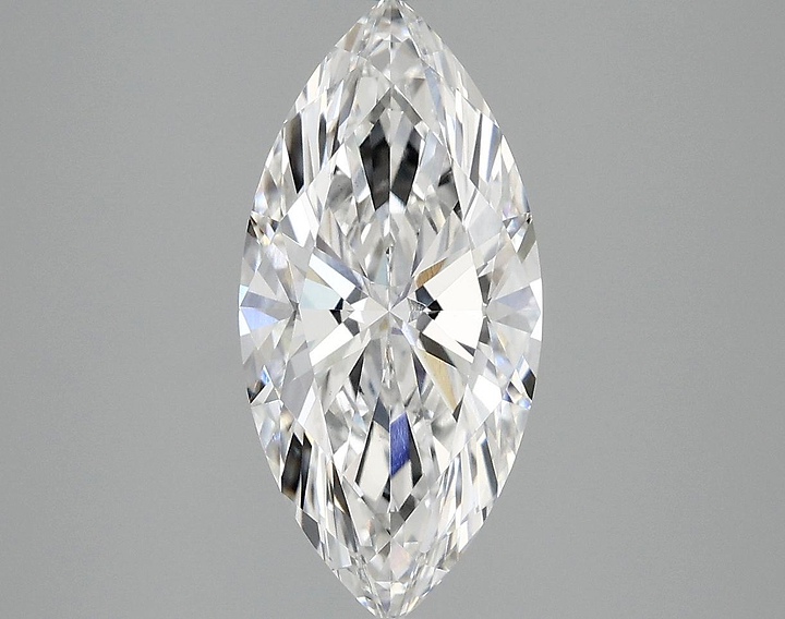2.54 Carat Marquise Shaped Excellent Cut VVS2 IGI Certified Lab Grown Diamond