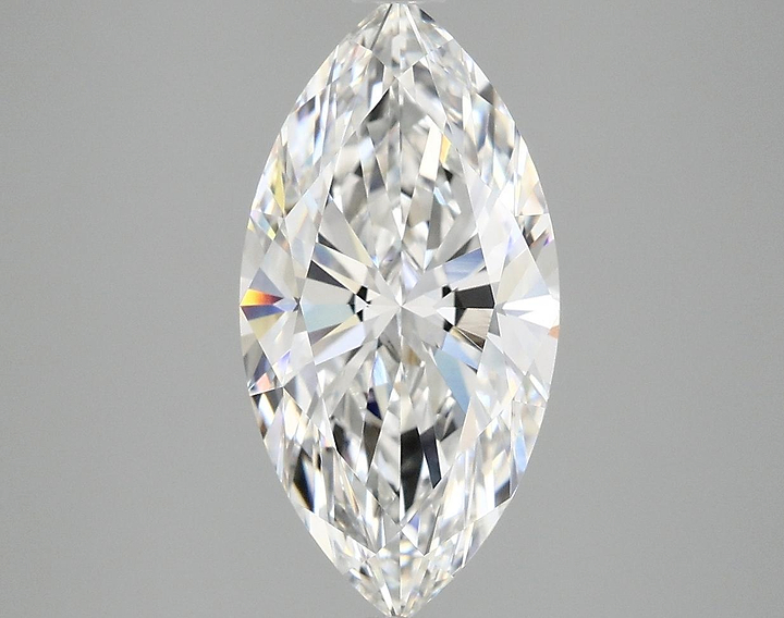 3.08 Carat Marquise Shaped Ideal Cut VVS2 IGI Certified Lab Grown Diamond