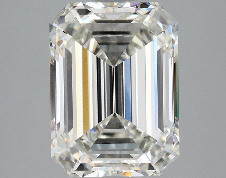 3.09 Carat Emerald Shaped Excellent Cut VVS2 IGI Certified Lab Grown Diamond