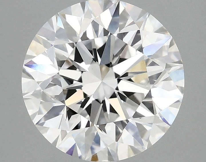 3.07 Carat Round Shaped Excellent Cut VVS2 IGI Certified Lab Grown Diamond