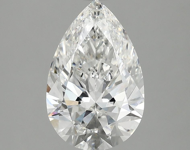 2.05 Carat Pear Shaped Ideal Cut VVS2 IGI Certified Lab Grown Diamond