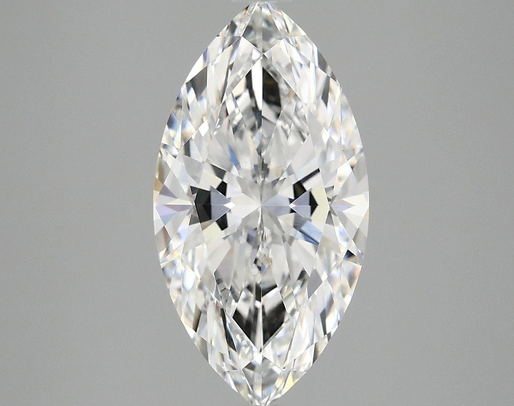 3.02 Carat Marquise Shaped Ideal Cut VVS2 IGI Certified Lab Grown Diamond