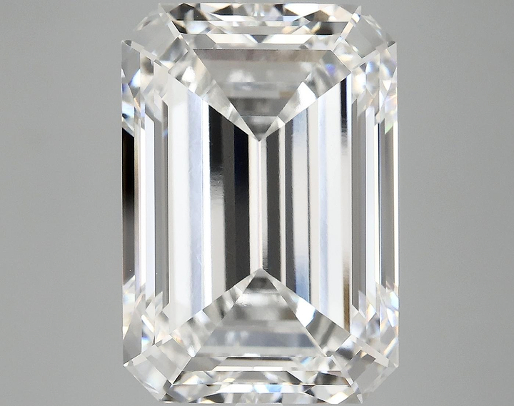 12.1 Carat Emerald Shaped Ideal Cut VVS2 IGI Certified Lab Grown Diamond
