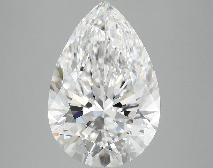 5.07 Carat Pear Shaped Excellent Cut VVS2 IGI Certified Lab Grown Diamond