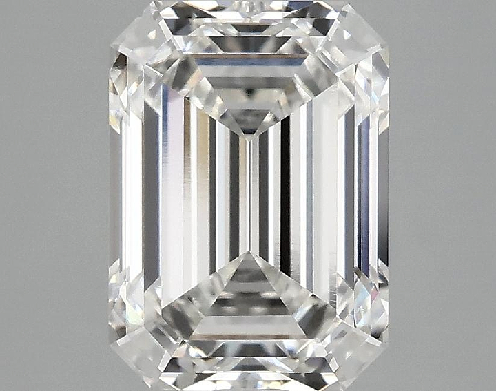 3.08 Carat Emerald Shaped Excellent Cut VVS2 IGI Certified Lab Grown Diamond