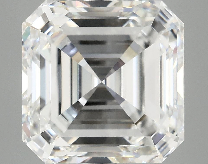 8.02 Carat Asscher Shaped Excellent Cut VVS2 IGI Certified Lab Grown Diamond