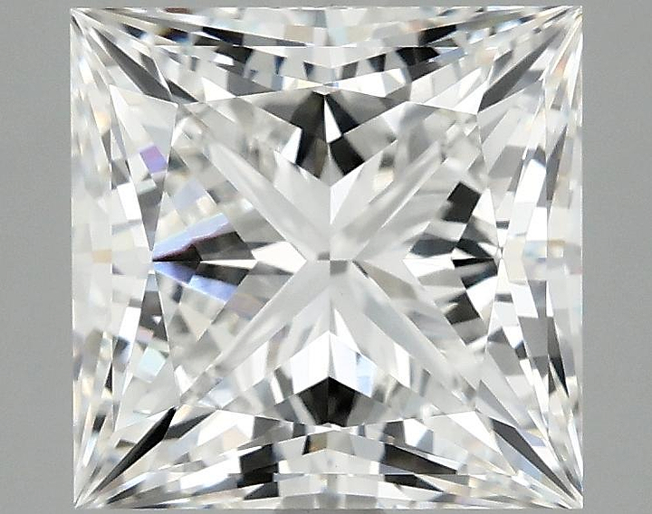 4.04 Carat Princess Shaped Ideal Cut VVS2 IGI Certified Lab Grown Diamond