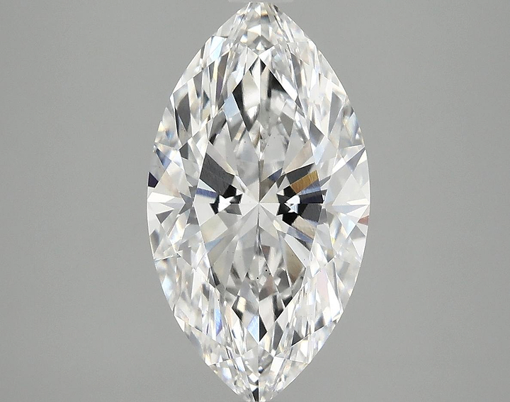 3.06 Carat Marquise Shaped Excellent Cut VS2 IGI Certified Lab Grown Diamond