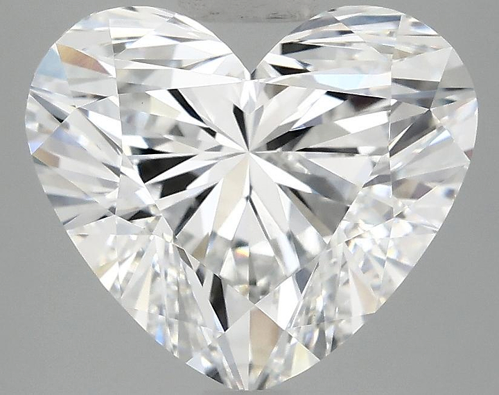 4.18 Carat Heart Shaped Ideal Cut VVS2 IGI Certified Lab Grown Diamond