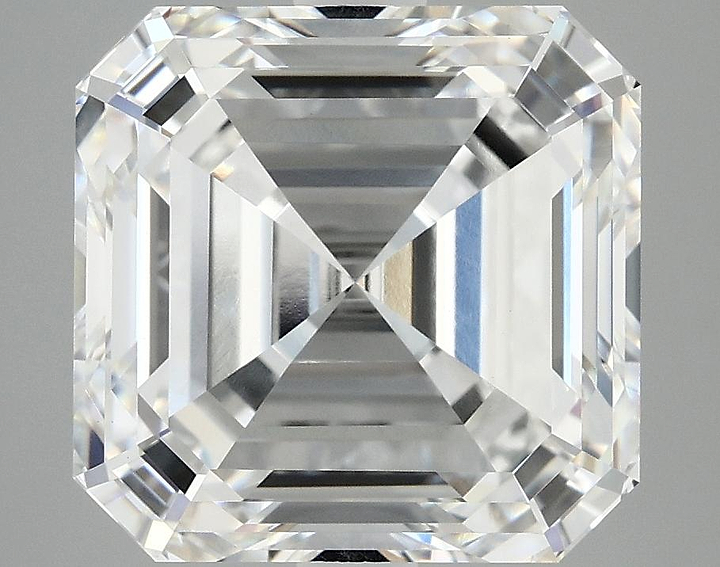 7.18 Carat Asscher Shaped Ideal Cut VVS2 IGI Certified Lab Grown Diamond
