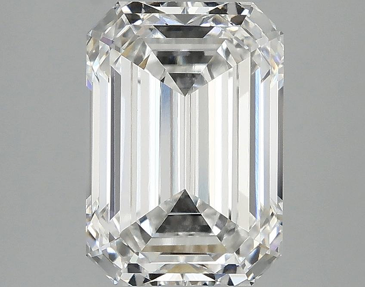 2.97 Carat Emerald Shaped Ideal Cut VVS2 IGI Certified Lab Grown Diamond