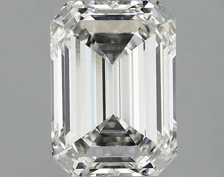 2.1 Carat Emerald Shaped Ideal Cut VVS2 IGI Certified Lab Grown Diamond