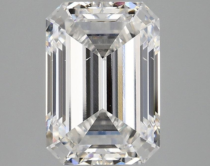 3.09 Carat Emerald Shaped Ideal Cut SI1 IGI Certified Lab Grown Diamond