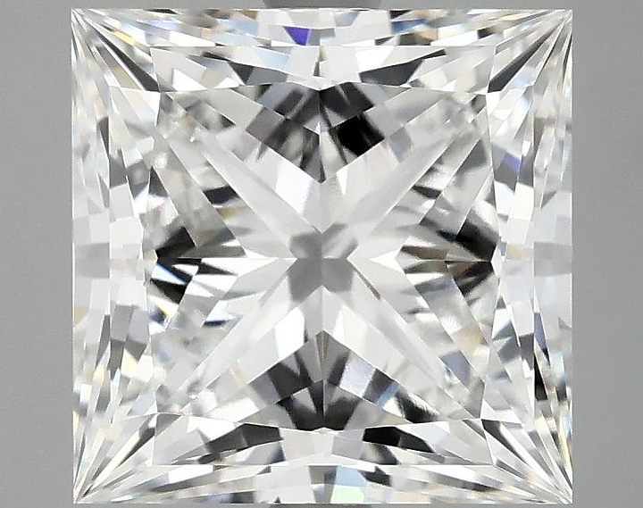 4.76 Carat Princess Shaped Ideal Cut VVS2 IGI Certified Lab Grown Diamond