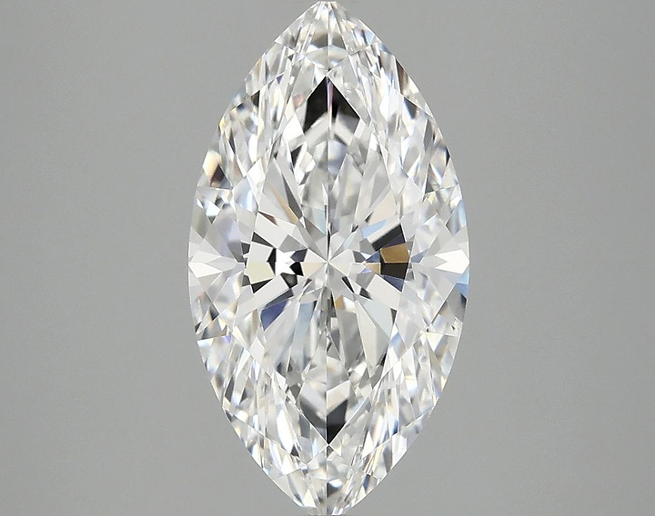 3.06 Carat Marquise Shaped Excellent Cut VVS2 IGI Certified Lab Grown Diamond