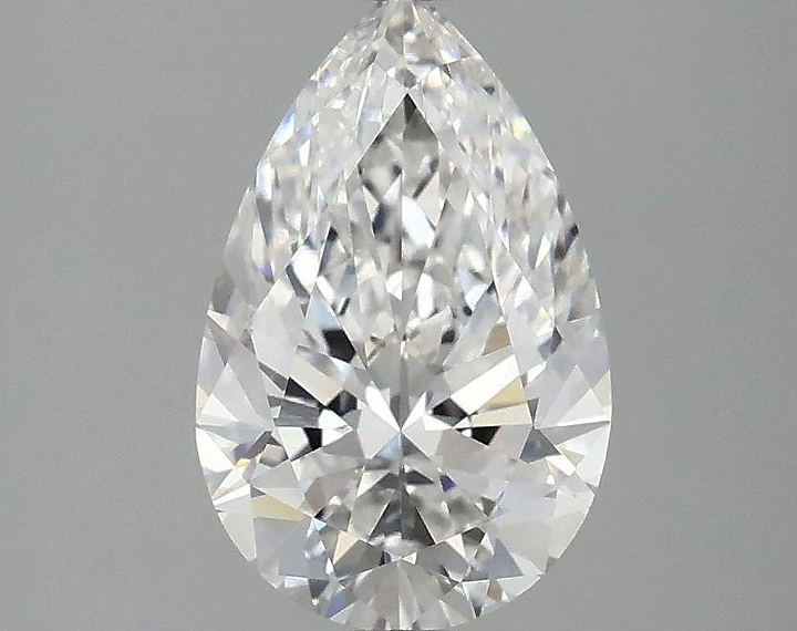 1.54 Carat Pear Shaped Ideal Cut VVS2 IGI Certified Lab Grown Diamond