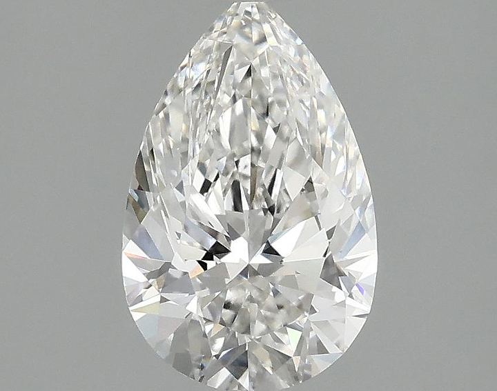 1.54 Carat Pear Shaped Ideal Cut VVS2 IGI Certified Lab Grown Diamond