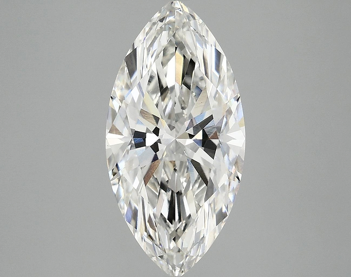 3.05 Carat Marquise Shaped Ideal Cut VVS2 IGI Certified Lab Grown Diamond