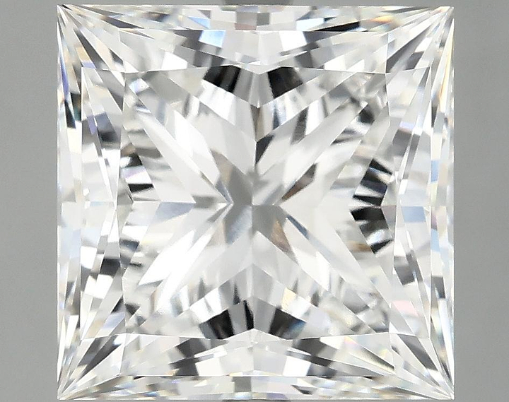 7.73 Carat Princess Shaped Ideal Cut VVS2 IGI Certified Lab Grown Diamond