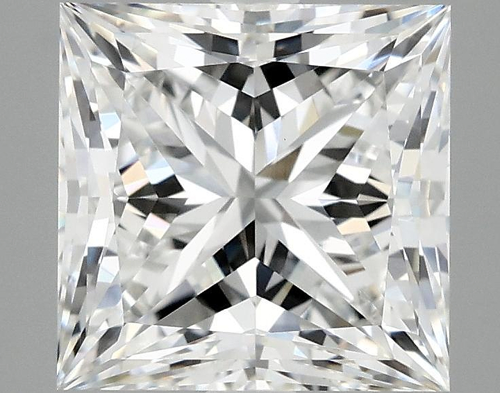 4.11 Carat Princess Shaped Ideal Cut VVS2 IGI Certified Lab Grown Diamond