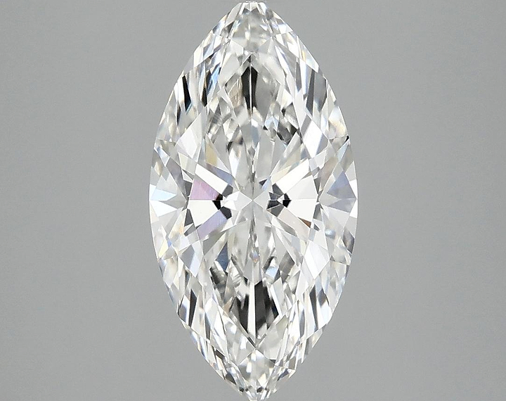 2.03 Carat Marquise Shaped Ideal Cut VVS2 IGI Certified Lab Grown Diamond