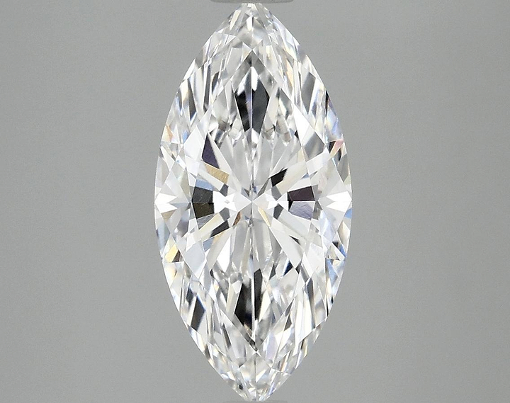 2.07 Carat Marquise Shaped Excellent Cut VVS2 IGI Certified Lab Grown Diamond