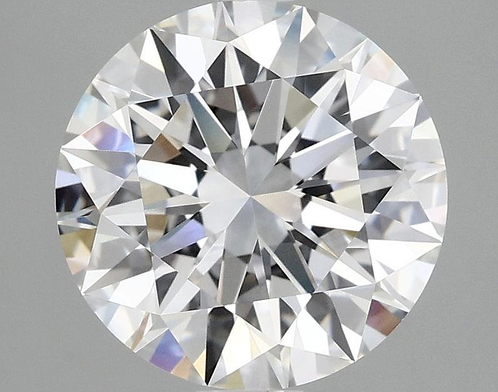 3.08 Carat Round Shaped Ideal Cut VVS2 IGI Certified Lab Grown Diamond