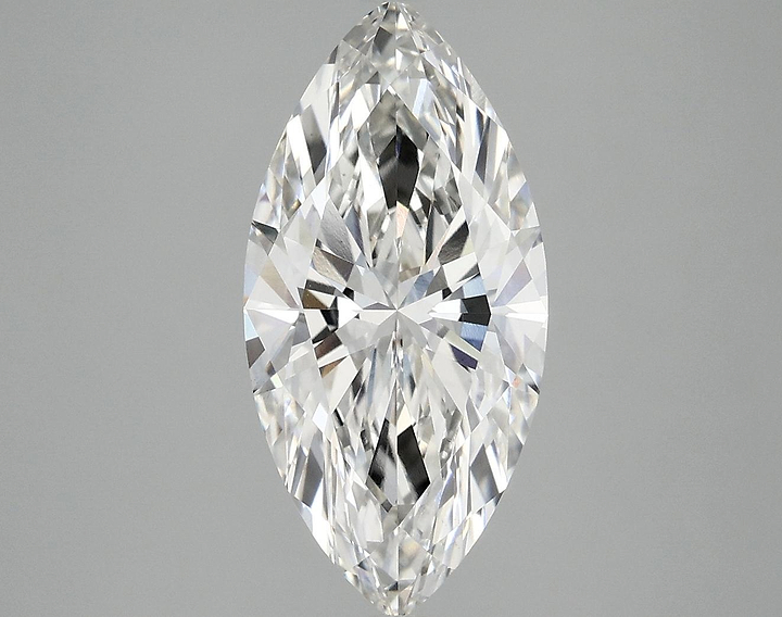 3.07 Carat Marquise Shaped Excellent Cut VVS2 IGI Certified Lab Grown Diamond