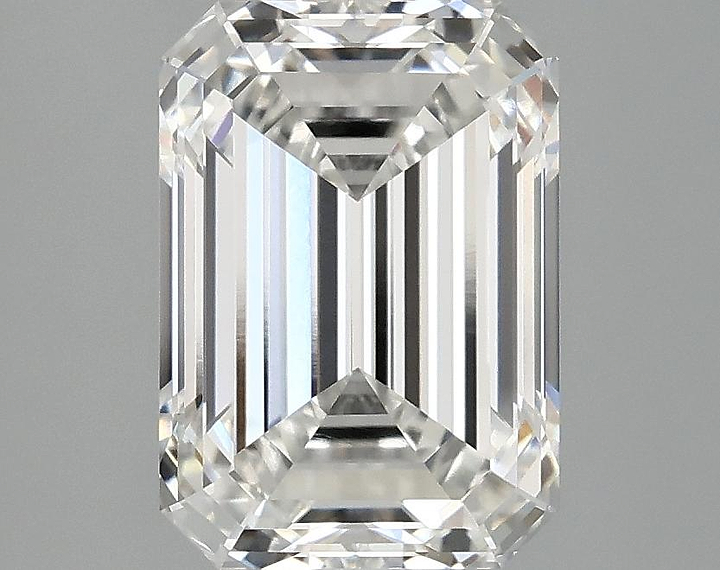 3.1 Carat Emerald Shaped Ideal Cut VVS1 IGI Certified Lab Grown Diamond