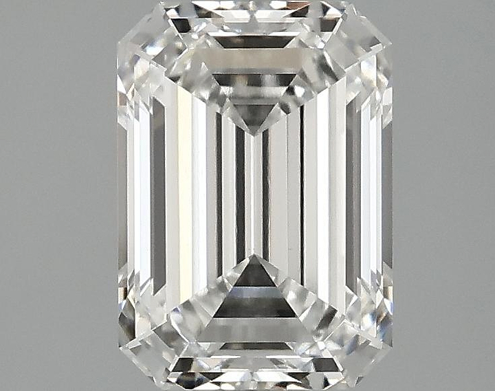 2.1 Carat Emerald Shaped Ideal Cut VVS2 IGI Certified Lab Grown Diamond