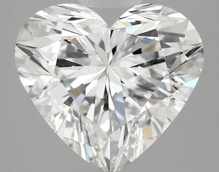 2.58 Carat Heart Shaped Ideal Cut VVS2 IGI Certified Lab Grown Diamond