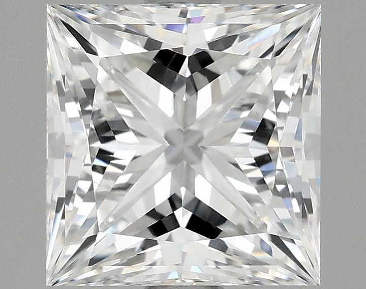 2.08 Carat Princess Shaped Ideal Cut VVS2 IGI Certified Lab Grown Diamond