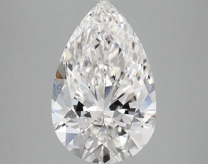 4.09 Carat Pear Shaped Ideal Cut VVS2 IGI Certified Lab Grown Diamond
