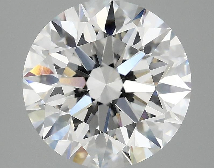 3.07 Carat Round Shaped Excellent Cut VVS2 IGI Certified Lab Grown Diamond
