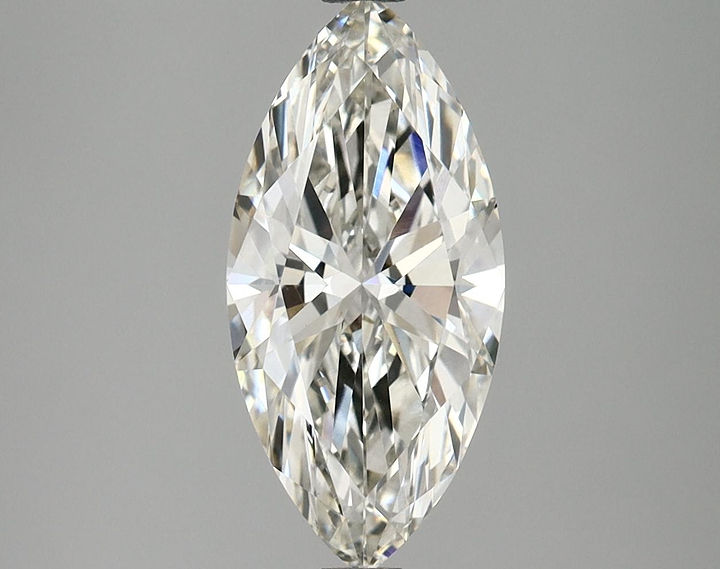 3.09 Carat Marquise Shaped Ideal Cut VVS2 IGI Certified Lab Grown Diamond