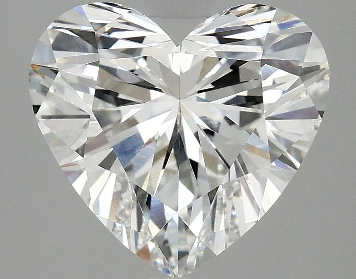 3.07 Carat Heart Shaped Ideal Cut VVS2 IGI Certified Lab Grown Diamond