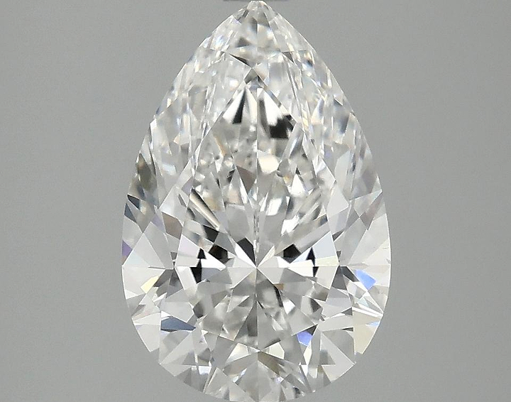 2.5 Carat Pear Shaped Excellent Cut VS1 IGI Certified Lab Grown Diamond
