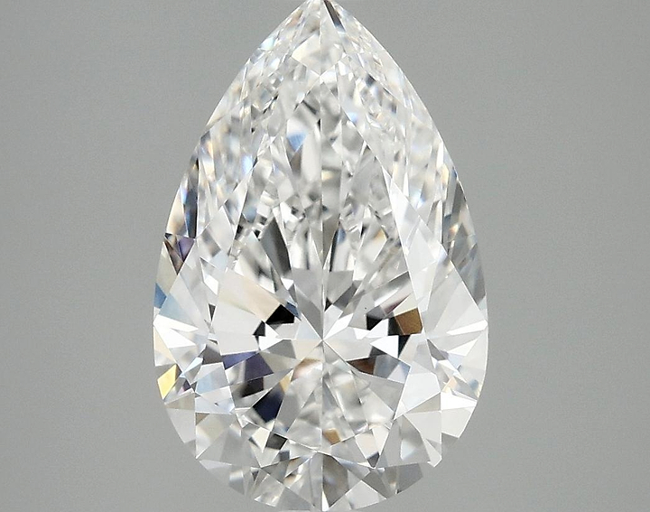 3.05 Carat Pear Shaped Ideal Cut VVS2 IGI Certified Lab Grown Diamond