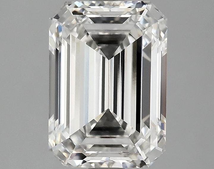 2.59 Carat Emerald Shaped Ideal Cut VVS2 IGI Certified Lab Grown Diamond