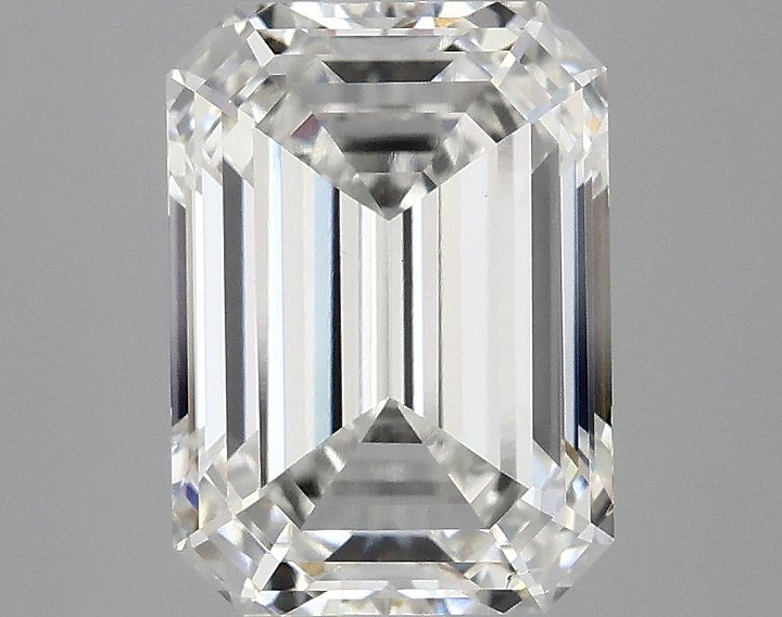 3.45 Carat Emerald Shaped Excellent Cut VS2 IGI Certified Lab Grown Diamond