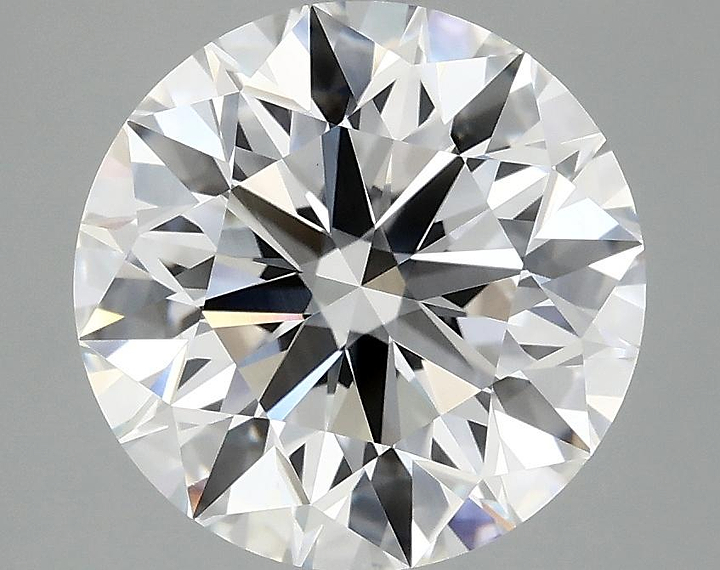 4.04 Carat Round Shaped Excellent Cut VVS2 IGI Certified Lab Grown Diamond