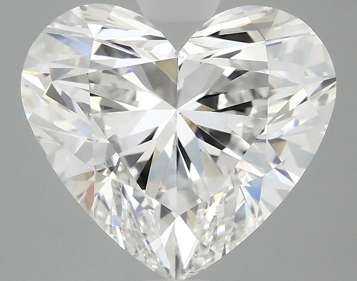 4.09 Carat Heart Shaped Ideal Cut VVS2 IGI Certified Lab Grown Diamond