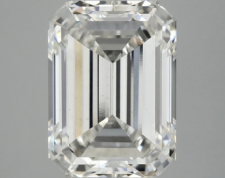 5.04 Carat Emerald Shaped Excellent Cut VS2 GSI Certified Lab Grown Diamond
